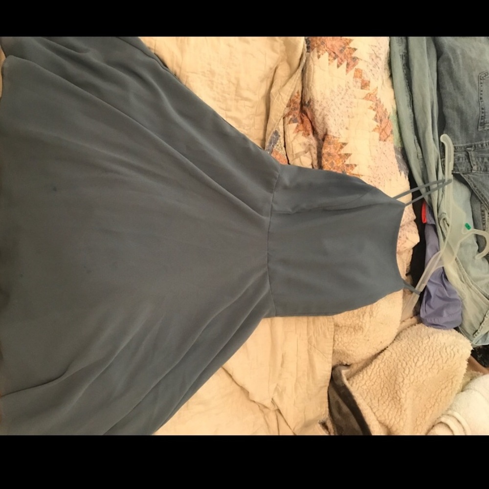 Lulus Dusty Blue Dress